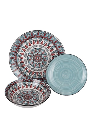 Service en porcelaine Maya - 18 pièces