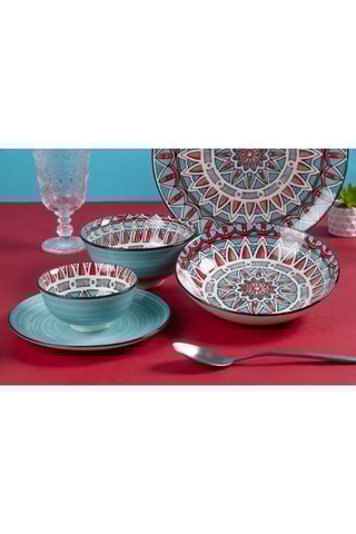 Service en porcelaine Maya - 18 pièces