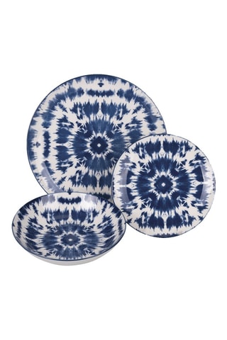 Service en porcelaine The Blue - 18 pièces