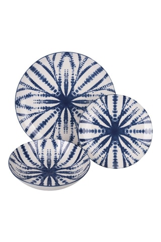 Service en porcelaine The Blue - 18 pièces
