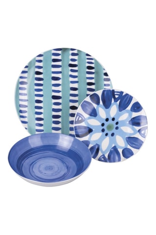 Service en porcelaine Aquazul - 18 pièces