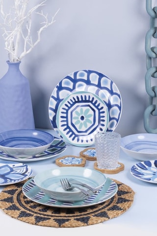 Service en porcelaine Aquazul - 18 pièces