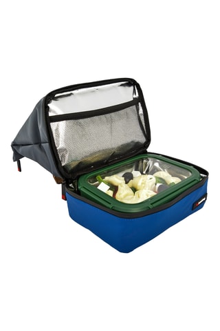 Sac à lunch isotherme roll-top Titan - Bleu roi et gris foncé