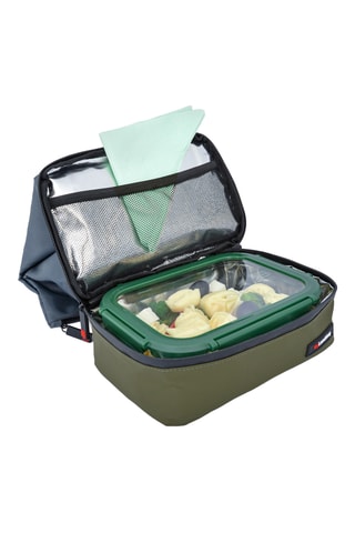 Sac à lunch isotherme roll-top Titan - Vert olive et gris