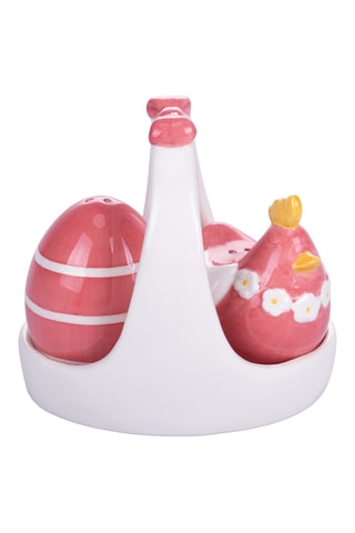 Salière et poivrière en céramique et silicone