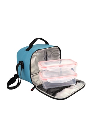 Sac à lunch isotherme et 2 boîtes en plastique sans BPA  Printing Geometric - 60 cl