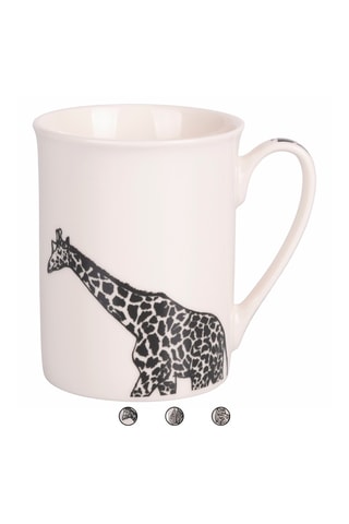 3 mugs en porcelaine Safari - 31 cl