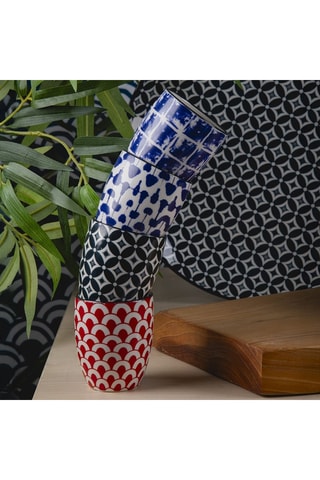 6 tasses à café en grès Confusion - 9 cl