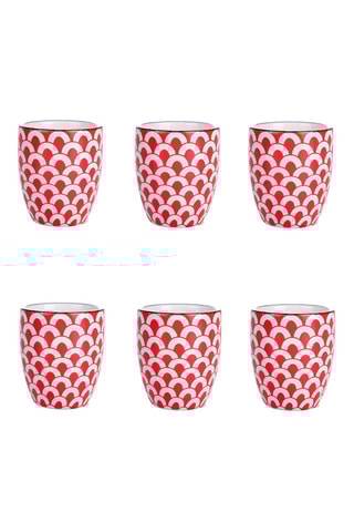 6 tasses à café en grès Confusion - 9 cl