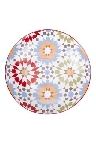 6 assiettes plates en porcelaine Casablanca - 19 cm