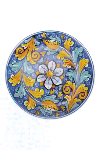 6 assiettes plates en porcelaine La Tradizione - 19 cm