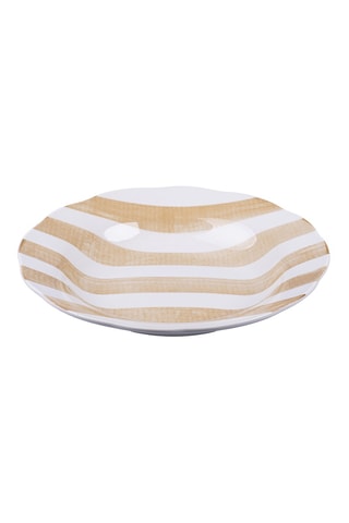 6 assiettes creuses en porcelaine Versilia - 22 cm