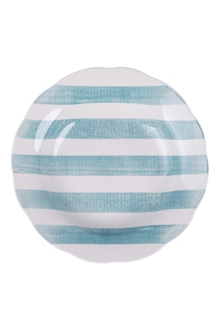 6 assiettes creuses en porcelaine Versilia - 22 cm