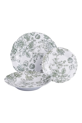 Service en porcelaine Madame Green - 18 pièces