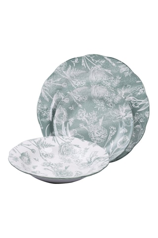 Service en porcelaine Fleurette - 18 pièces