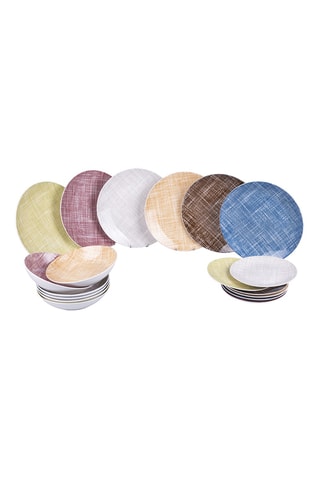 Service en porcelaine Texture - 18 pièces