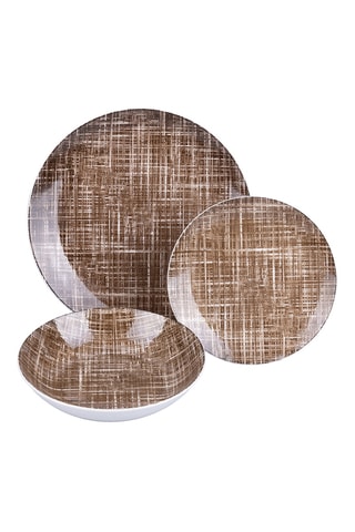 Service en porcelaine Texture - 18 pièces