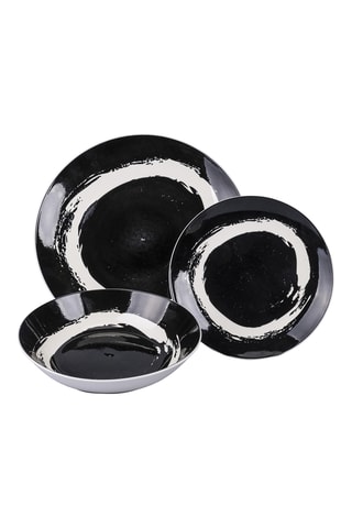 Service en porcelaine The Black Mood - 18 pièces