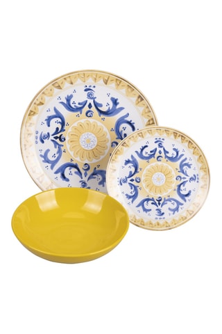 Service en porcelaine et grès Sicilia - 18 pièces