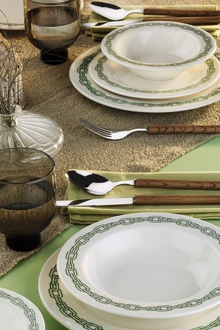 Service déjeuner en porcelaine Rante - 24 pièces