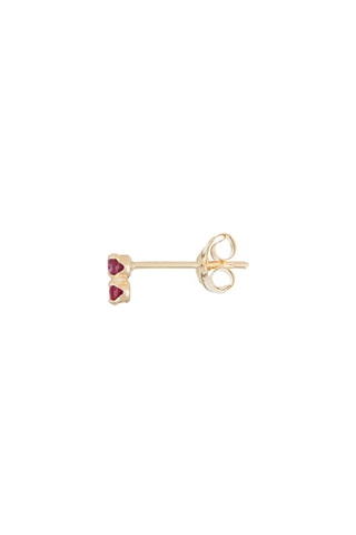 Brincos Duo preciosos Ouro amarelo e rubi