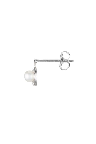 Boucles d'oreilles Me  Or blanc et perles de culture