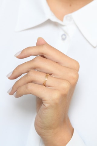 Ring Feuille Détachée Geelgoud