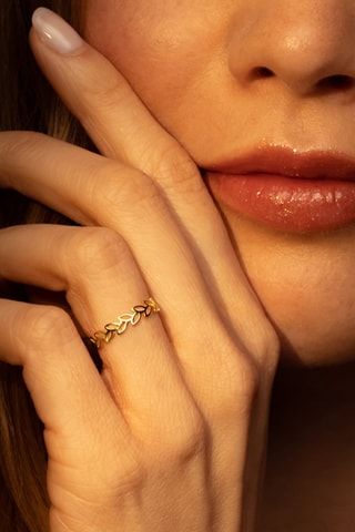 Ring Feuille Détachée Geelgoud