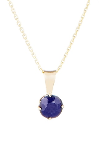 Pendentif Puce Or jaune et saphir