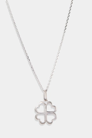 Pendentif Trèfle merveilleux Or blanc