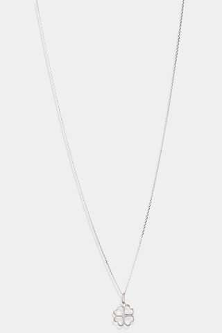Pendentif Trèfle merveilleux Or blanc