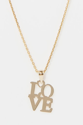 Pendentif Love Or jaune