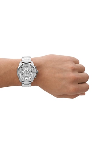 Montre à quartz en acier - Argenté