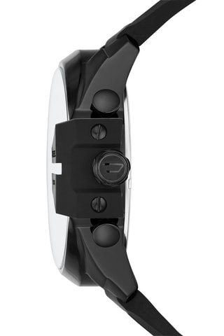 Montre à quartz en silicone - Chronographe - Noir