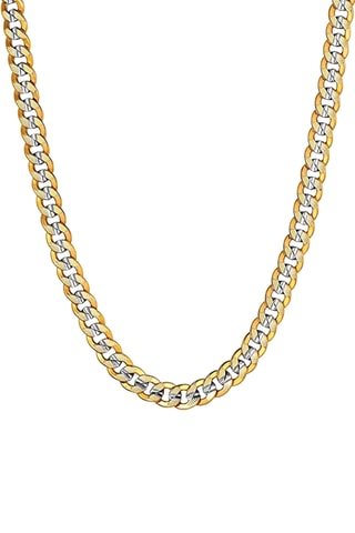 Collier - Plaqué or jaune et blanc