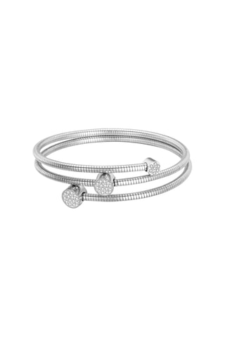 Bracelet - Plaqué or blanc