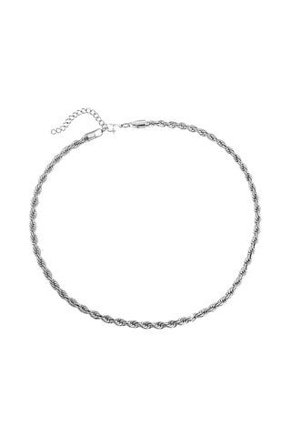 Collier - Plaqué or blanc