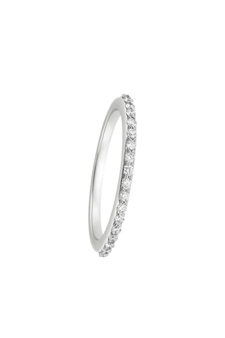 Bague - Plaqué or blanc