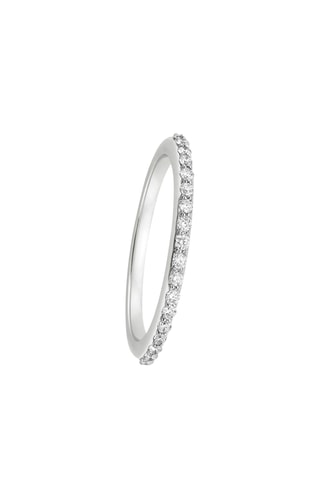 Bague - Plaqué or blanc