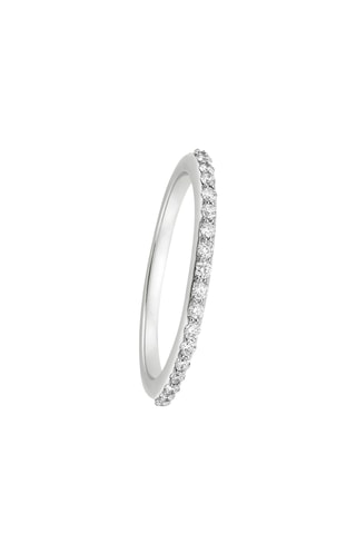 Bague - Plaqué or blanc
