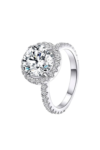 Bague - Plaqué or blanc