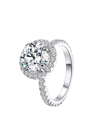Bague - Plaqué or blanc