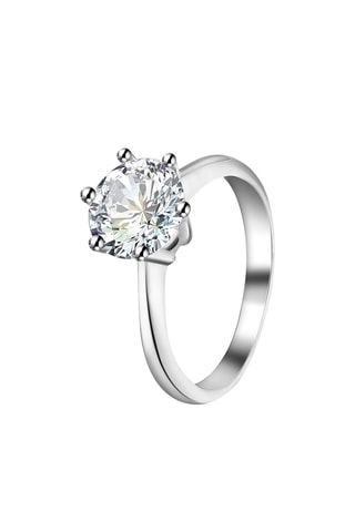 Bague - Plaqué or blanc