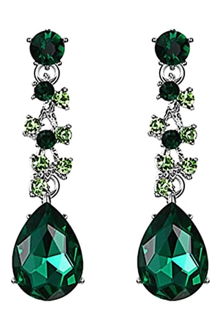 Boucles d’oreilles - Plaqué or blanc et quartz