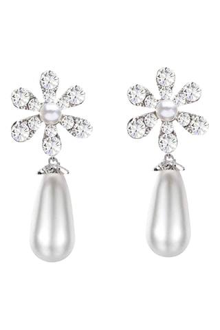 Boucles d’oreilles - Plaqué or blanc
