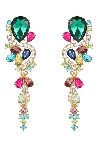 Boucles d’oreilles - Plaqué or jaune et quartz