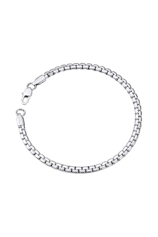 Bracelet - Plaqué or blanc
