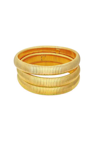 3 bracelets - Plaqué or jaune