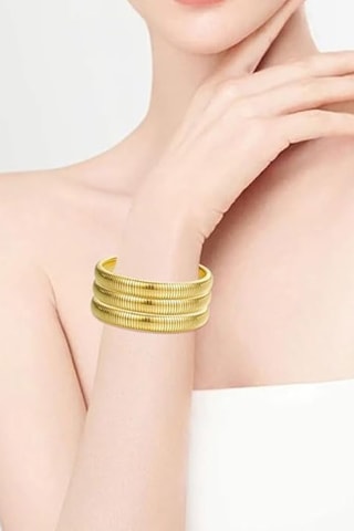 3 bracelets - Plaqué or jaune