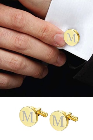 Boutons de manchette - Plaqué or jaune